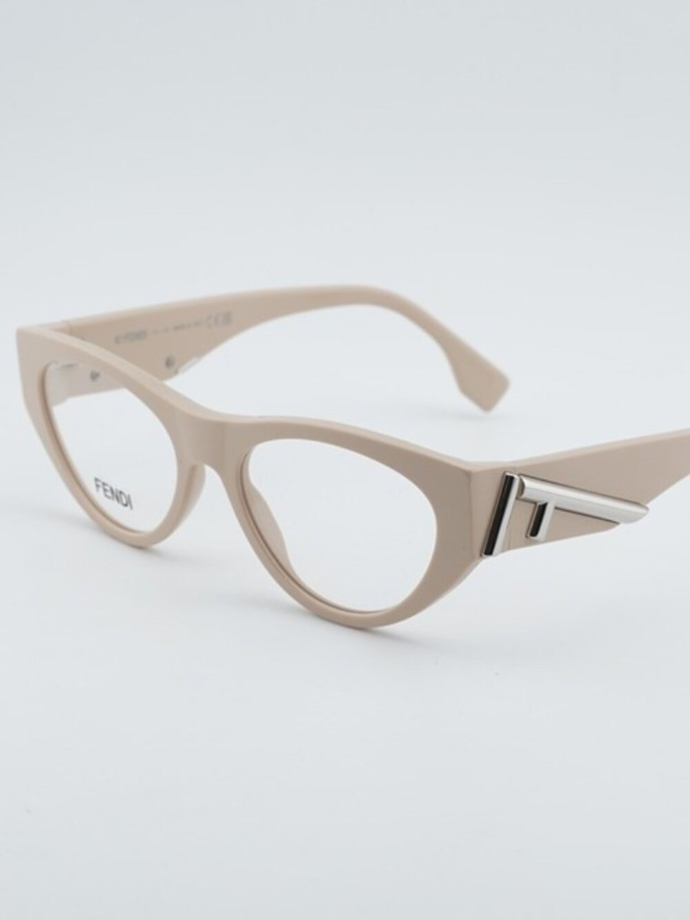 Fendi FE50092I 057 Eyeglasses Shiny Brown 52mm Cat Eye Frame